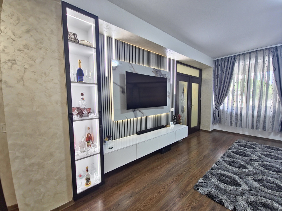 Tomis Plus parter înalt 3 camere 76 mp mobilat utilat complet