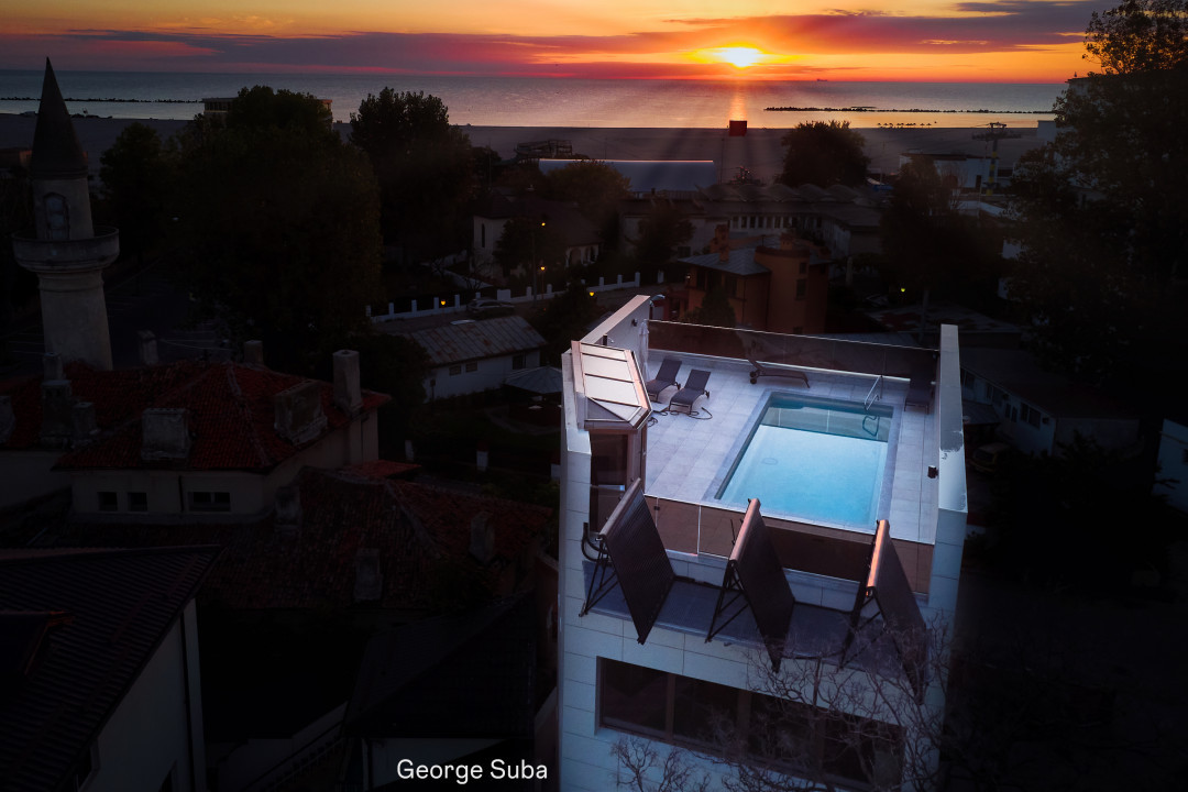 Vila la malul marii piscina pe terasa de pe acoperis si ascensor