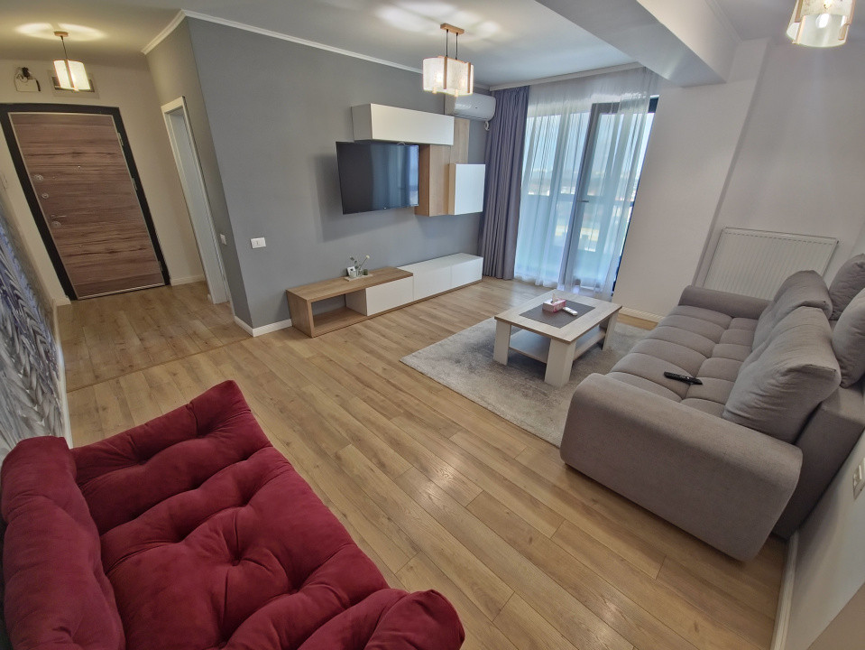 Tomis Plus  Apartament 2 camere  mobilat modern  parcare  vedere superbă