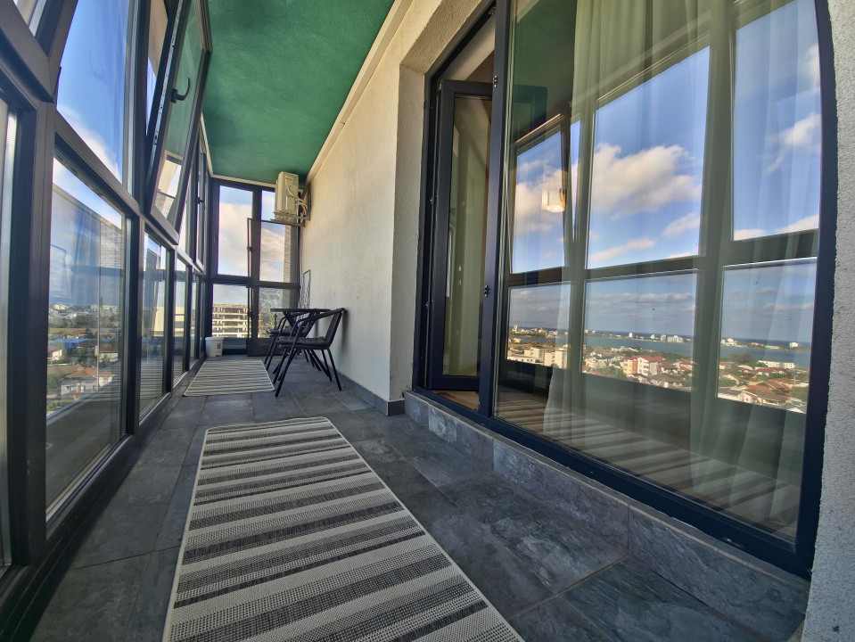 Tomis Plus  Apartament 2 camere  mobilat modern  parcare  vedere superbă