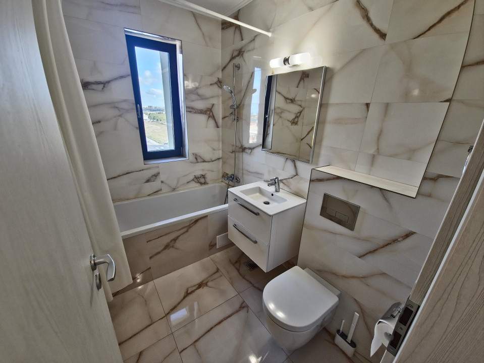 Tomis Plus  Apartament 2 camere  mobilat modern  parcare  vedere superbă