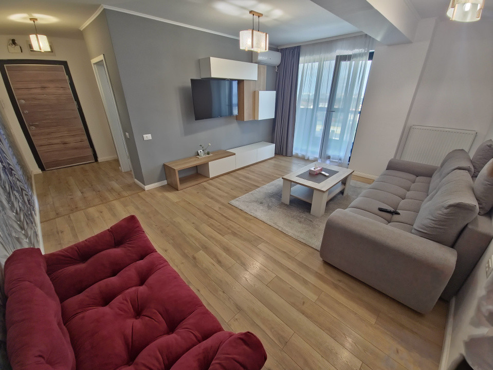 Tomis Plus  Apartament 2 camere  mobilat modern  parcare  vedere superbă