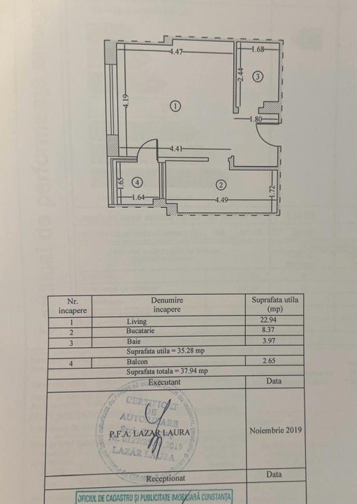Inel II studio 37,94 mp bloc nou 