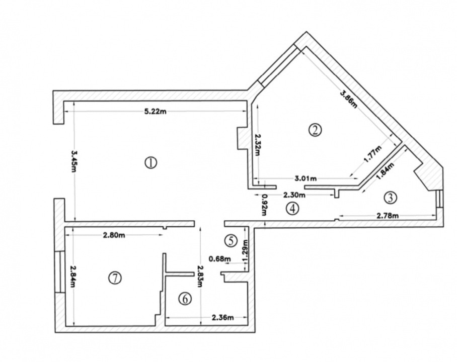 Spațiu Comercial Modern 3 camere Primul Chiriaș După Renovare – 49 mp