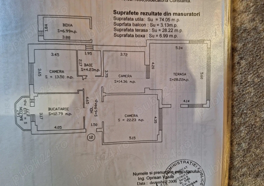 Faleza Nord apartament 3 camere decomandat