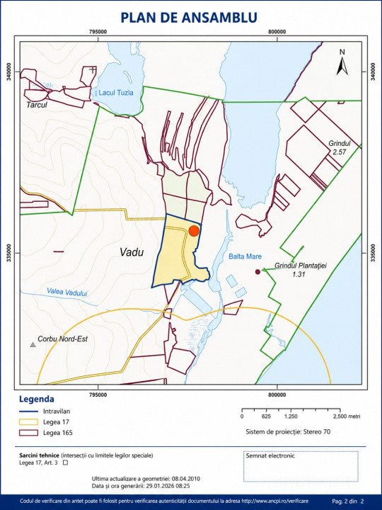 Teren intravilan Vadu Corbu 1000 mp Str. Lagunei aproape de plajă investiție