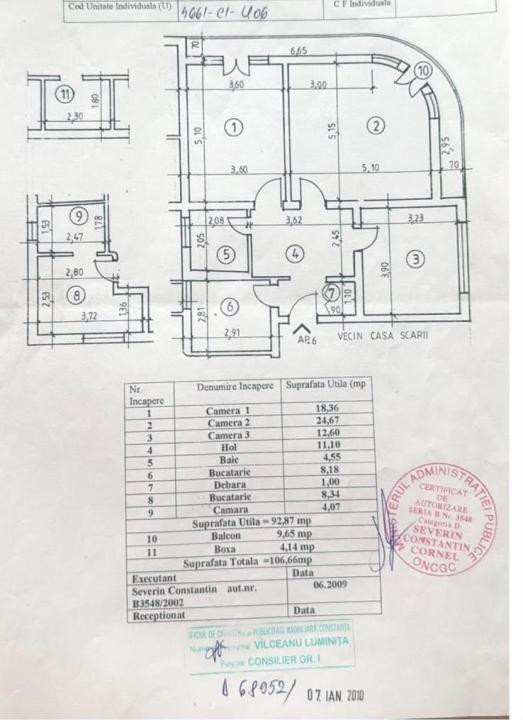 Centru apartament 3 camere decomandat la 200 m de plaja Modern
