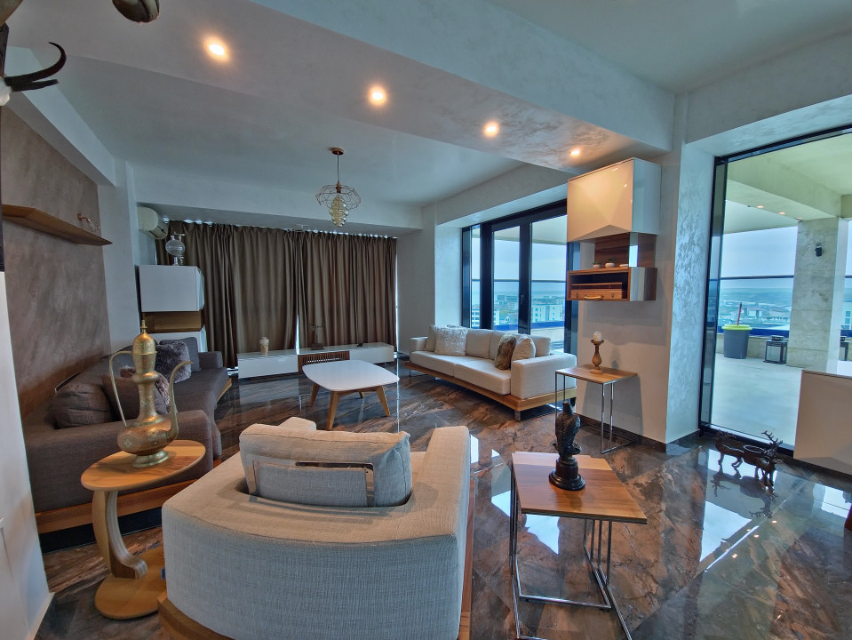 Mamaia Nord Penthouse 3 camere terasa 64 mp vedere panoramica lac si mare