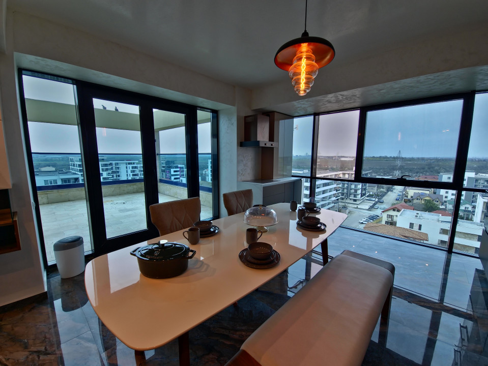 Mamaia Nord Penthouse 3 camere terasa 64 mp vedere panoramica lac si mare