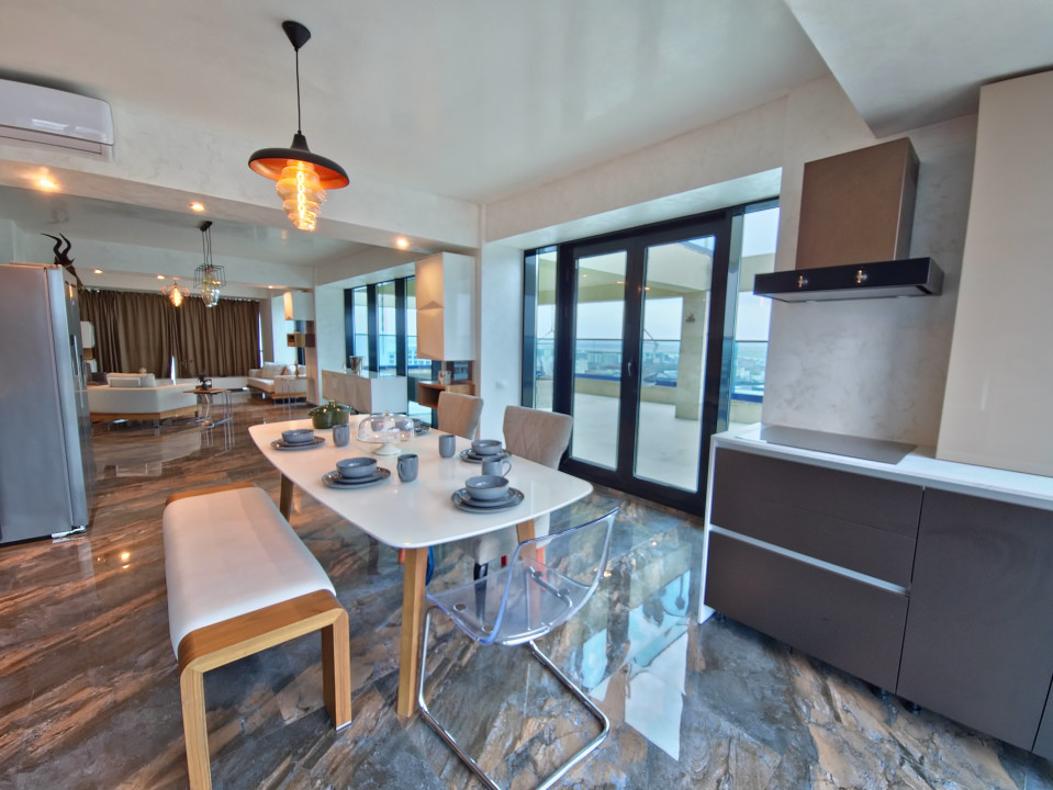 Mamaia Nord Penthouse 3 camere terasa 64 mp vedere panoramica lac si mare