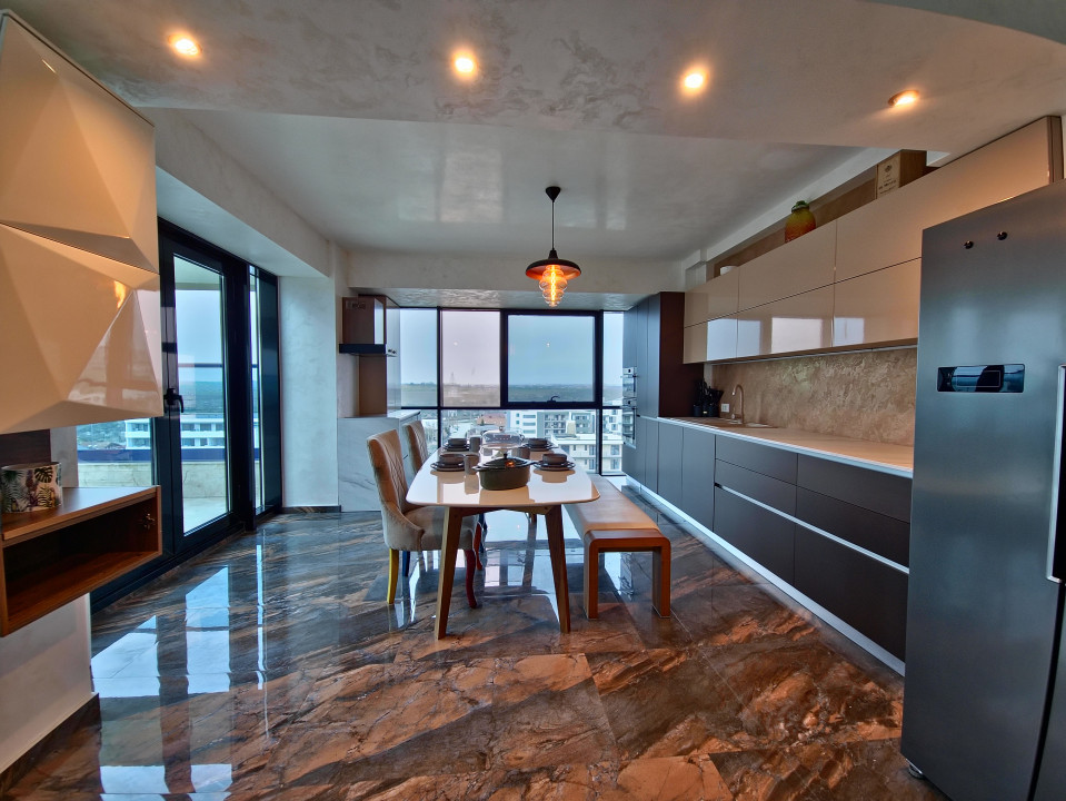 Mamaia Nord Penthouse 3 camere terasa 64 mp vedere panoramica lac si mare