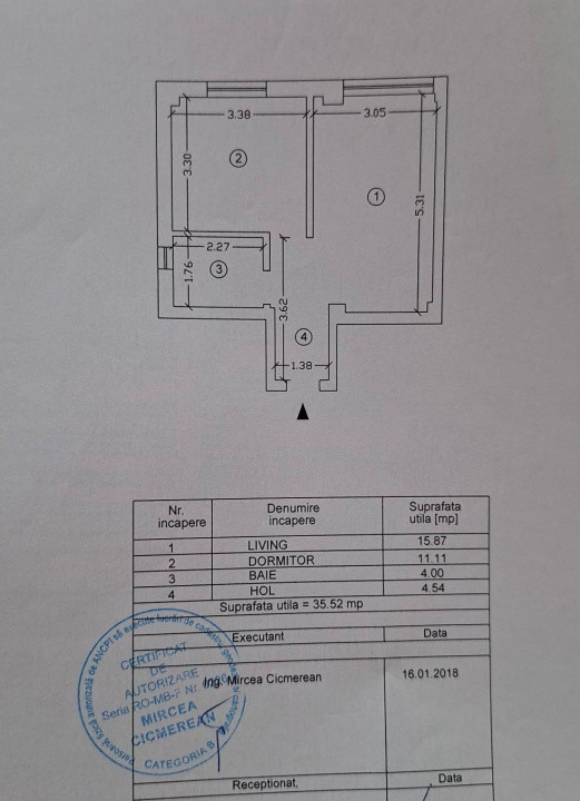 Mamaia Nord Studio 2 camere renovat, 50 m de mare