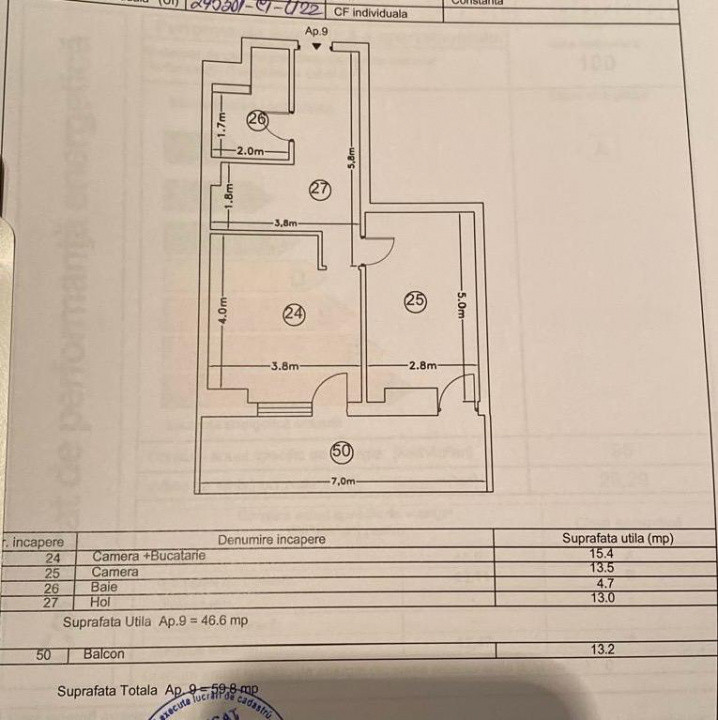 Mamaia Central apartament 2 camere bloc nou